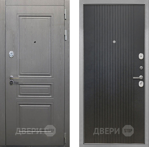 Входная металлическая Дверь Интекрон (INTECRON) Брайтон Графит ФЛ-295 Лофт черный в Электрогорске