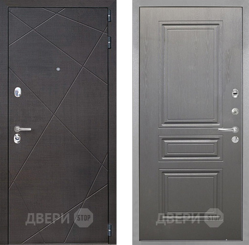 Входная металлическая Дверь Интекрон (INTECRON) Сенатор Лучи ФЛ-243 Графит вуд дуб в Электрогорске