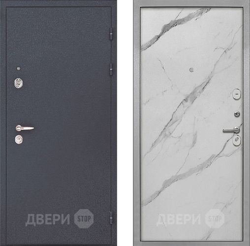 Входная металлическая Дверь Интекрон (INTECRON) Колизей Гладкая Мрамор натуральный арктик в Электрогорске