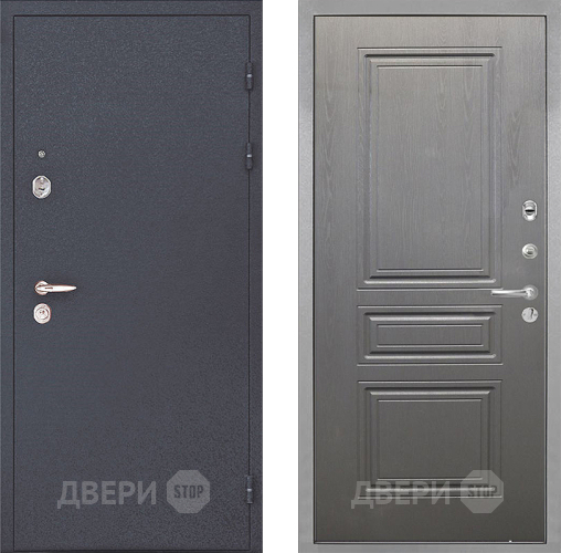 Входная металлическая Дверь Интекрон (INTECRON) Колизей ФЛ-243 Графит вуд дуб в Электрогорске