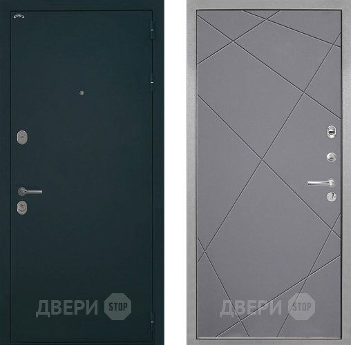 Входная металлическая Дверь Интекрон (INTECRON) Греция Лучи-М Графит софт в Электрогорске