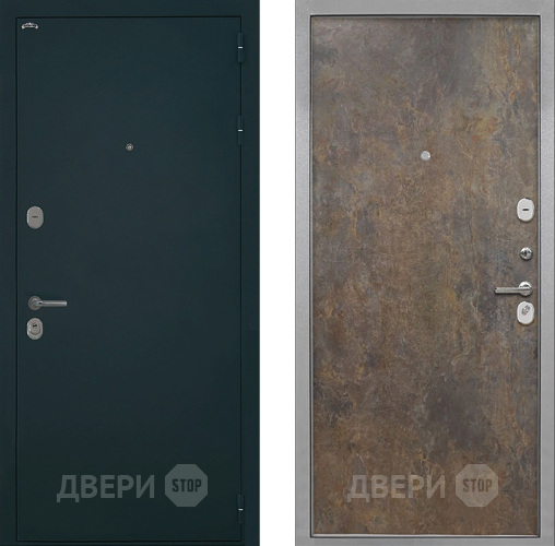 Входная металлическая Дверь Интекрон (INTECRON) Греция Гладкая Гранж в Электрогорске