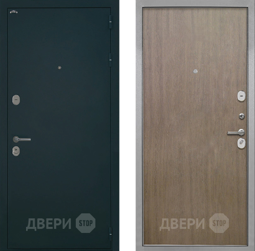 Входная металлическая Дверь Интекрон (INTECRON) Греция Гладкая шпон Венге коричневый в Электрогорске