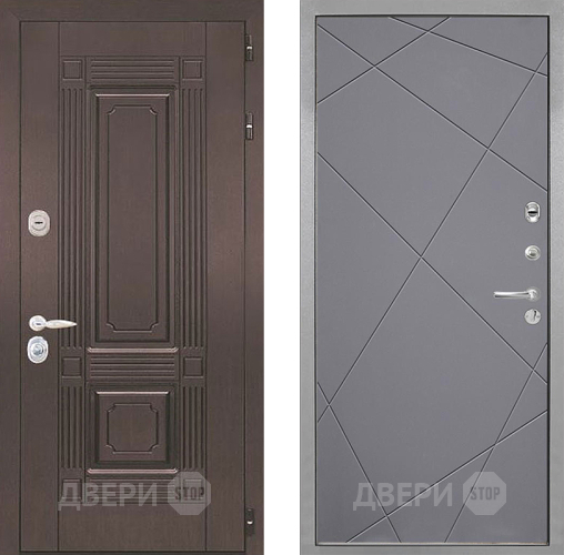 Входная металлическая Дверь Интекрон (INTECRON) Италия Лучи-М Графит софт в Электрогорске