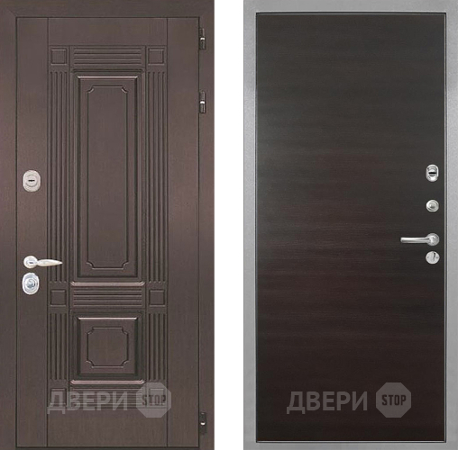 Входная металлическая Дверь Интекрон (INTECRON) Италия Гладкая Эковенге поперечный в Электрогорске