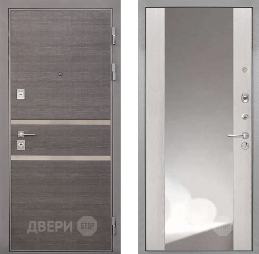 Дверь Интекрон (INTECRON) Неаполь ФЛЗ-516 Зеркало Сосна белая в Электрогорске