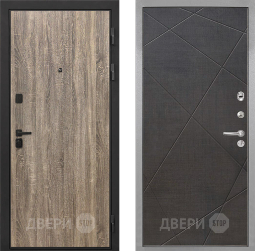 Дверь Интекрон (INTECRON) Профит Black Дуб Турин Лучи-М Венге распил кофе в Электрогорске
