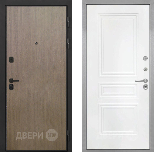 Дверь Интекрон (INTECRON) Профит Black Венге Коричневый ФЛ-243 Белый матовый в Электрогорске