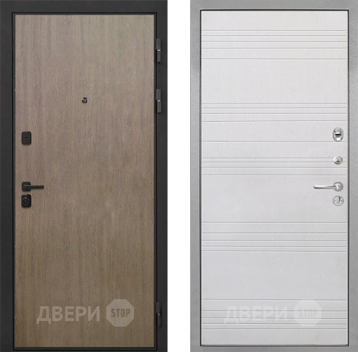 Входная металлическая Дверь Интекрон (INTECRON) Профит Black Венге Коричневый ФЛ-316 Белый ясень в Электрогорске