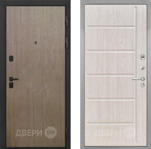 Входная металлическая Дверь Интекрон (INTECRON) Профит Black Венге Коричневый ФЛ-102 Сосна белая в Электрогорске