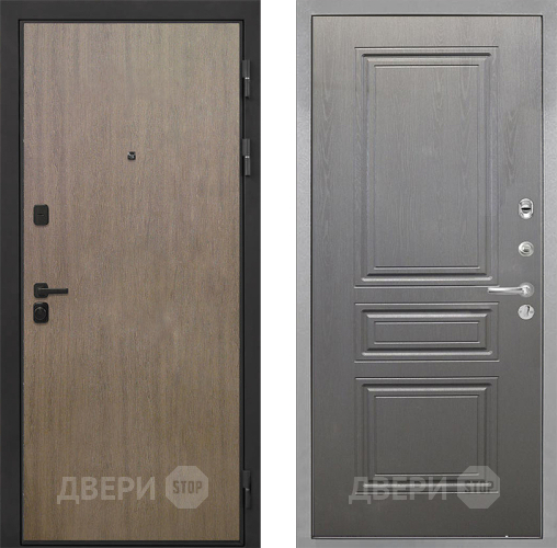 Входная металлическая Дверь Интекрон (INTECRON) Профит Black Венге Коричневый ФЛ-243 Графит вуд дуб в Электрогорске