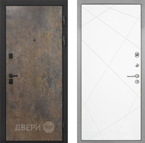 Входная металлическая Дверь Интекрон (INTECRON) Профит Black Гранж Лучи-М Софт милк в Электрогорске