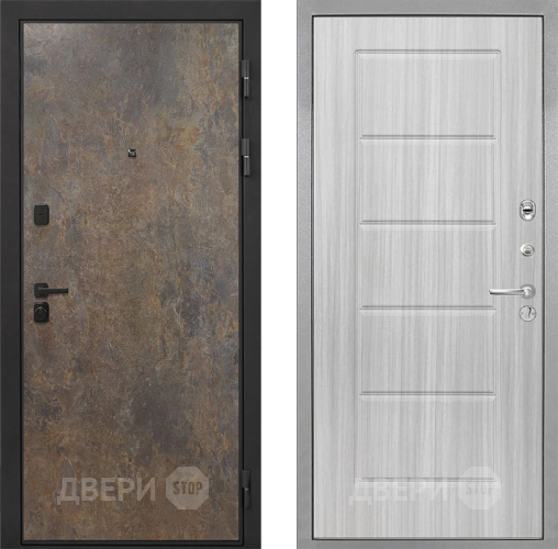 Входная металлическая Дверь Интекрон (INTECRON) Профит Black Гранж ФЛ-39 Сандал белый в Электрогорске