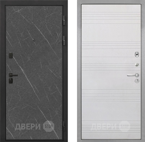 Дверь Интекрон (INTECRON) Профит Black Гранит Лава Оникс ФЛ-316 Белый ясень в Электрогорске