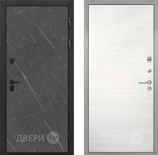 Входная металлическая Дверь Интекрон (INTECRON) Профит Black Гранит Лава Оникс Гладкая Дуб сильвер поперечный в Электрогорске