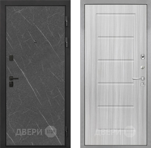 Дверь Интекрон (INTECRON) Профит Black Гранит Лава Оникс ФЛ-39 Сандал белый в Электрогорске