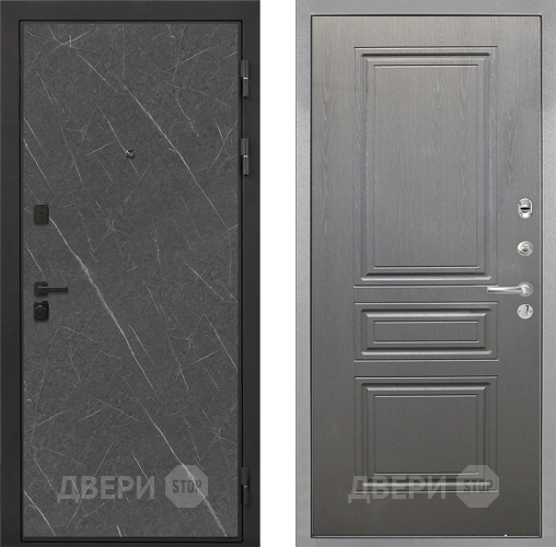 Входная металлическая Дверь Интекрон (INTECRON) Профит Black Гранит Лава Оникс ФЛ-243 Графит вуд дуб в Электрогорске