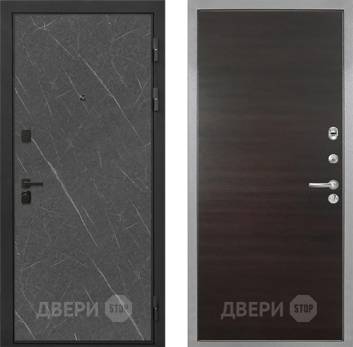 Дверь Интекрон (INTECRON) Профит Black Гранит Лава Оникс Гладкая Эковенге поперечный в Электрогорске