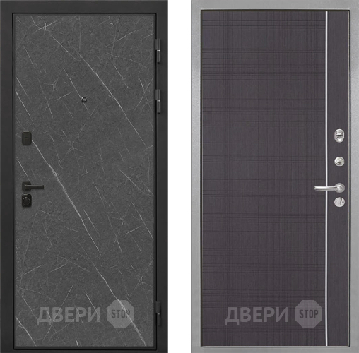 Входная металлическая Дверь Интекрон (INTECRON) Профит Black Гранит Лава Оникс В-07 с молдингом Венге в Электрогорске