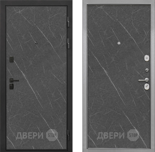 Входная металлическая Дверь Интекрон (INTECRON) Профит Black Гранит Лава Оникс Гладкая Гранит лава оникс в Электрогорске