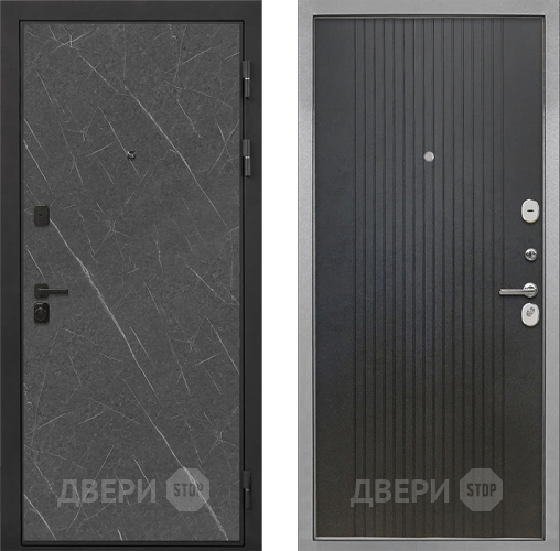 Дверь Интекрон (INTECRON) Профит Black Гранит Лава Оникс ФЛ-295 Лофт черный в Электрогорске