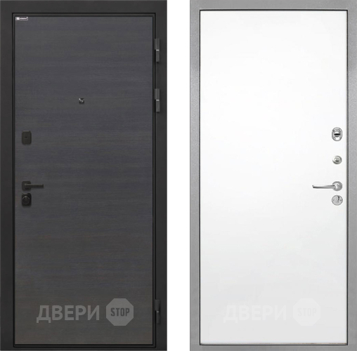 Входная металлическая Дверь Интекрон (INTECRON) Профит Black Эковенге Гладкая Силк Сноу в Электрогорске