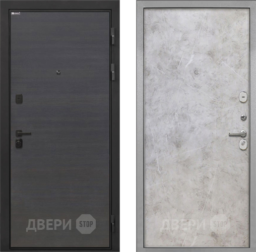 Входная металлическая Дверь Интекрон (INTECRON) Профит Black Эковенге Гладкая Мрамор светлый в Электрогорске