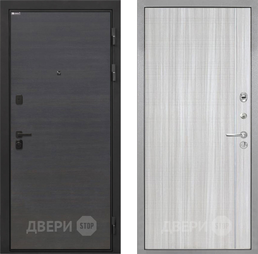 Входная металлическая Дверь Интекрон (INTECRON) Профит Black Эковенге В-07 с молдингом Сандал белый в Электрогорске