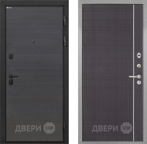 Входная металлическая Дверь Интекрон (INTECRON) Профит Black Эковенге В-07 с молдингом Венге в Электрогорске