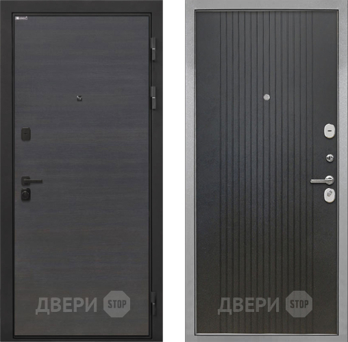 Входная металлическая Дверь Интекрон (INTECRON) Профит Black Эковенге ФЛ-295 Лофт черный в Электрогорске