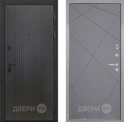 Входная металлическая Дверь Интекрон (INTECRON) Профит Black ФЛ-295 Лучи-М Графит софт в Электрогорске
