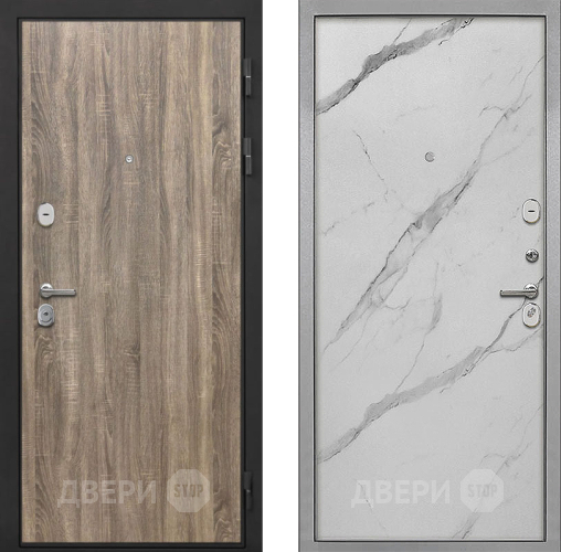 Дверь Интекрон (INTECRON) Гектор Дуб Турин Гладкая Мрамор натуральный арктик в Электрогорске