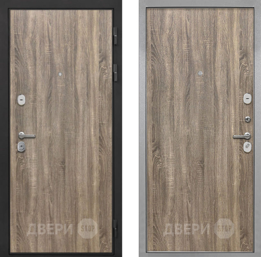 Входная металлическая Дверь Интекрон (INTECRON) Гектор Дуб Турин Гладкая Дуб турин в Электрогорске