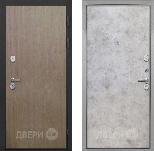 Входная металлическая Дверь Интекрон (INTECRON) Гектор Венге Коричневый Гладкая Мрамор светлый в Электрогорске