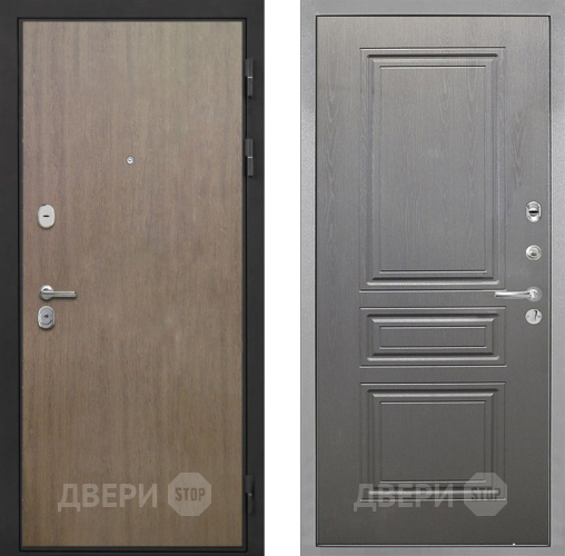 Входная металлическая Дверь Интекрон (INTECRON) Гектор Венге Коричневый ФЛ-243 Графит вуд дуб в Электрогорске