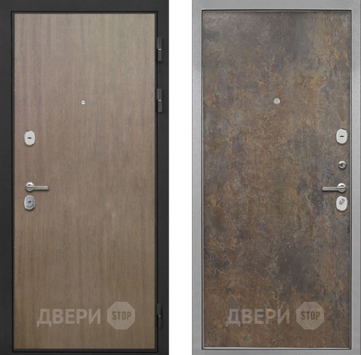 Входная металлическая Дверь Интекрон (INTECRON) Гектор Венге Коричневый Гладкая Гранж в Электрогорске