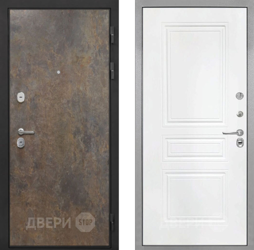 Дверь Интекрон (INTECRON) Гектор Гранж ФЛ-243 Белый матовый в Электрогорске