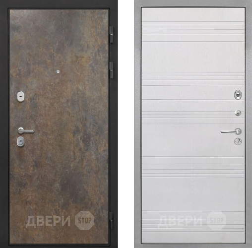 Входная металлическая Дверь Интекрон (INTECRON) Гектор Гранж ФЛ-316 Белый ясень в Электрогорске