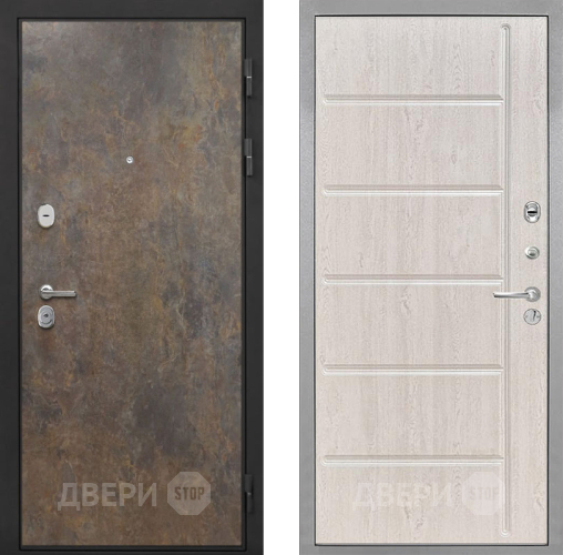 Входная металлическая Дверь Интекрон (INTECRON) Гектор Гранж ФЛ-102 Сосна белая в Электрогорске