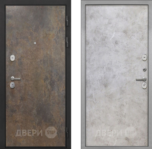 Входная металлическая Дверь Интекрон (INTECRON) Гектор Гранж Гладкая Мрамор светлый в Электрогорске