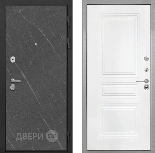 Дверь Интекрон (INTECRON) Гектор Гранит Лава Оникс ФЛ-243 Белый матовый в Электрогорске
