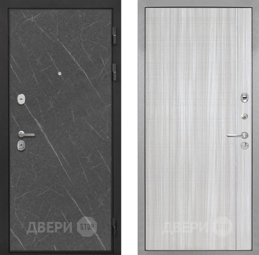 Входная металлическая Дверь Интекрон (INTECRON) Гектор Гранит Лава Оникс В-07 с молдингом Сандал белый в Электрогорске