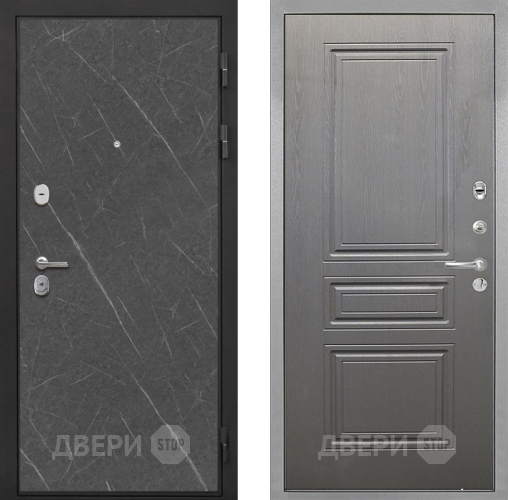 Входная металлическая Дверь Интекрон (INTECRON) Гектор Гранит Лава Оникс ФЛ-243 Графит вуд дуб в Электрогорске
