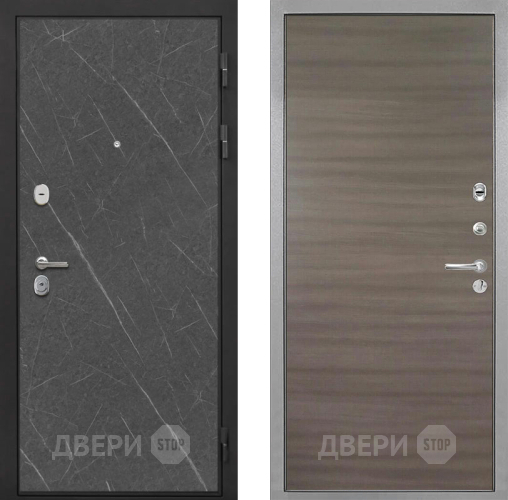 Входная металлическая Дверь Интекрон (INTECRON) Гектор Гранит Лава Оникс Гладкая Дуб тоскано поперечный в Электрогорске