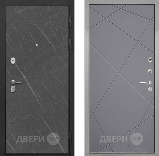 Входная металлическая Дверь Интекрон (INTECRON) Гектор Гранит Лава Оникс Лучи-М Графит софт в Электрогорске
