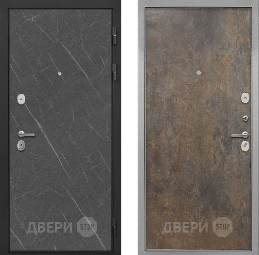 Входная металлическая Дверь Интекрон (INTECRON) Гектор Гранит Лава Оникс Гладкая Гранж в Электрогорске