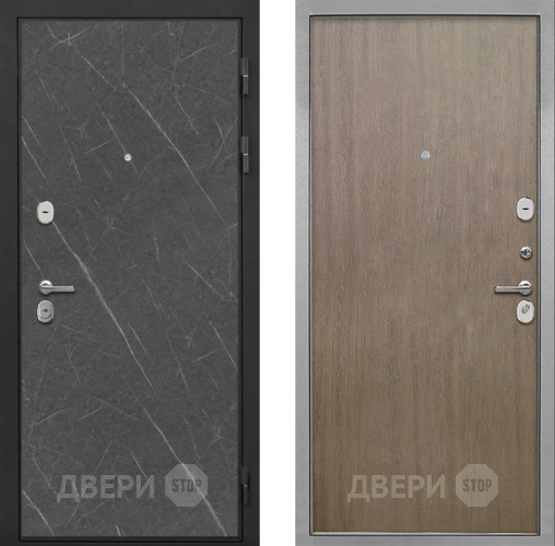 Входная металлическая Дверь Интекрон (INTECRON) Гектор Гранит Лава Оникс Гладкая шпон Венге коричневый в Электрогорске