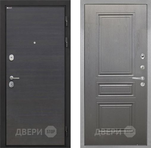 Входная металлическая Дверь Интекрон (INTECRON) Гектор Эковенге ФЛ-243 Графит вуд дуб в Электрогорске