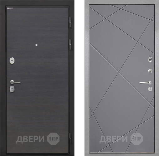 Входная металлическая Дверь Интекрон (INTECRON) Гектор Эковенге Лучи-М Графит софт в Электрогорске
