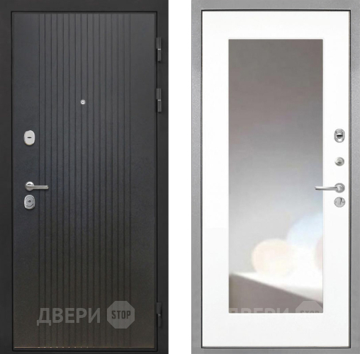 Дверь Интекрон (INTECRON) Гектор ФЛ-295 ФЛЗ-120-М Зеркало Белый матовый в Электрогорске